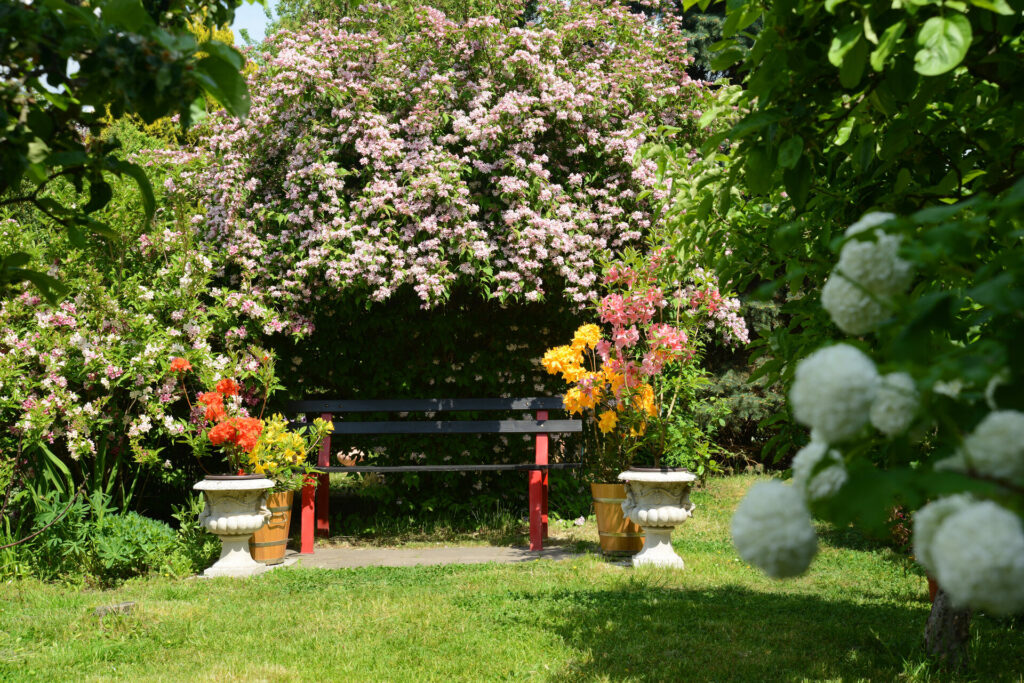 Gemütliche Sitzecke im Garten