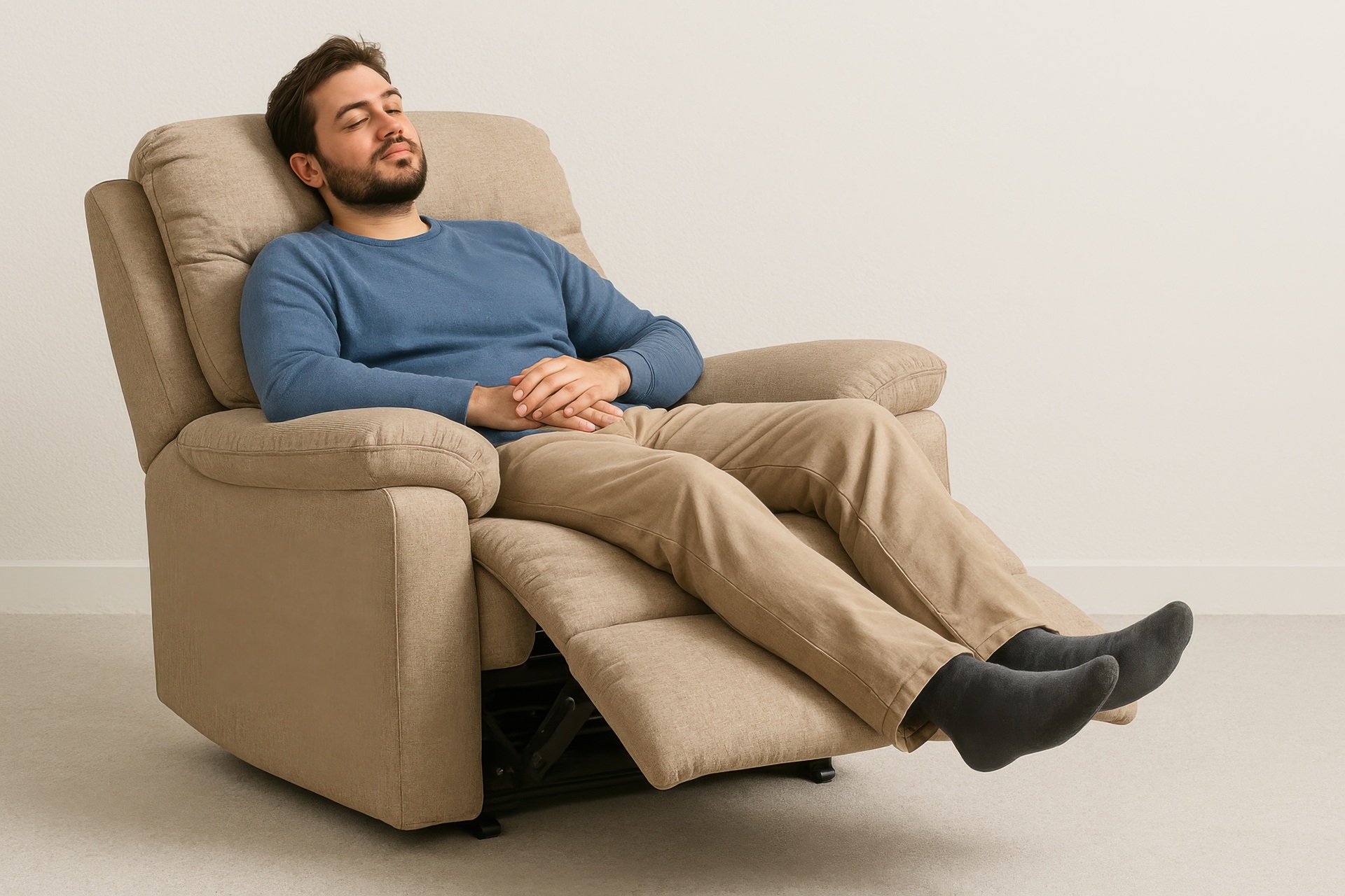 Mann entspannt im Relaxsessel | Pool Shop